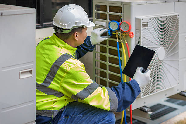 Professional Hvac technician working in Sterling, GA
